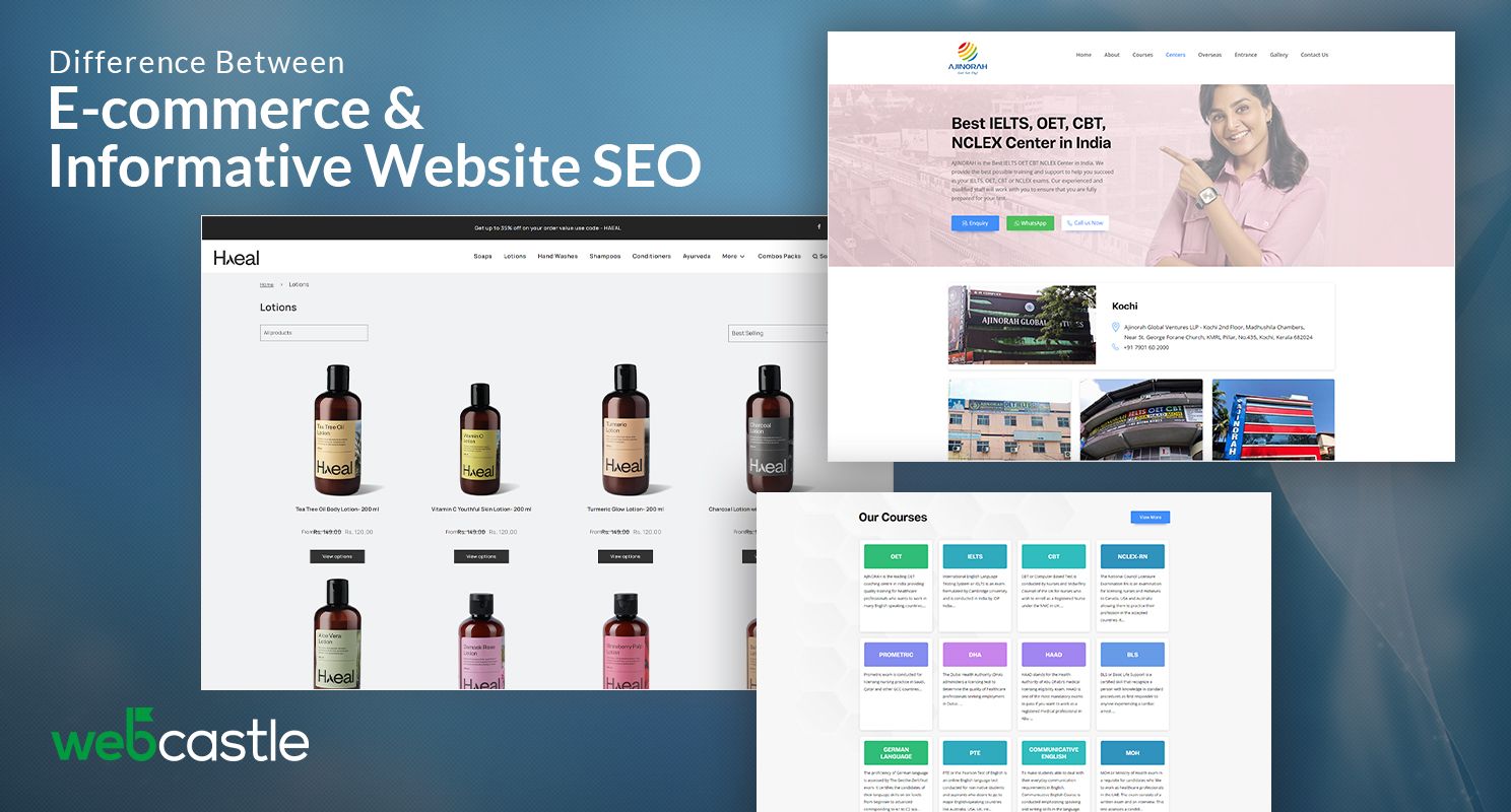 Difference Between E-commerce and Informative Website SEO